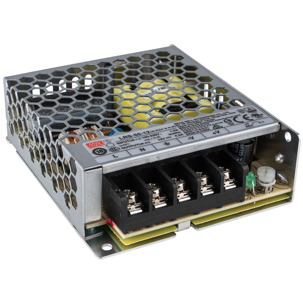 Mean Well MW LRS-50-12 12V 4.2A 50W Regulated Switching